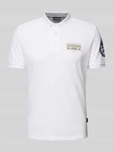 Koszulka polo o kroju slim fit z naszywką z logo model ‘E-AMUNDSEN’ - Koszulki męskie - miniaturka - grafika 1