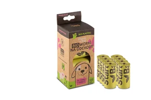 STARCHBAG Kompostowalne BIOworki na odchody 1 rolka x 15 szt., kol. zielony - Woreczki na psie odchody - miniaturka - grafika 6