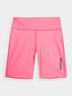 Spodnie sportowe damskie - 4F Szorty sportowe w kolorze różowym - grafika 1
