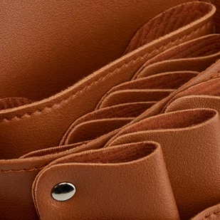 Kabura Pas na Nożyczki Fryzjerskie T14 Brązowe - Pozostałe akcesoria fryzjerskie - miniaturka - grafika 4