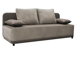 Kondela Sofa rozkładana z pojemnikiem Senty - szary beż (taupe) - Sofy i kanapy - miniaturka - grafika 1