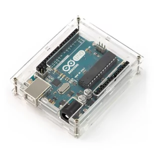 Obudowa do Arduino Uno - przezroczysta slim v2 - Podzespoły elektroniczne - miniaturka - grafika 1