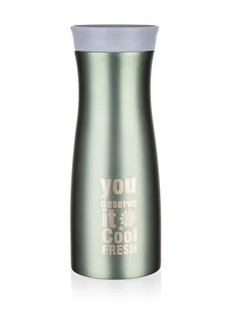 Banquet Kubek podróżny METALLIC 380 ml, zielony - Kubki termiczne - miniaturka - grafika 1