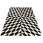 Dywany - Nowoczesny dywan pokojowy czarno biały - Maero 5X - miniaturka - grafika 1
