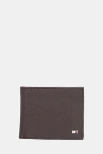 Tommy Hilfiger portfel skórzany męski kolor brązowy AM0AM13518 - Portfele - miniaturka - grafika 1
