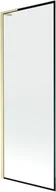 Parawany nawannowe - Mexen Next L parawan nawannowy 1-skrzydłowy 70 x 150 cm, czarny wzór, złoty szczotkowany - 895-070-000-03-70-55 - miniaturka - grafika 1