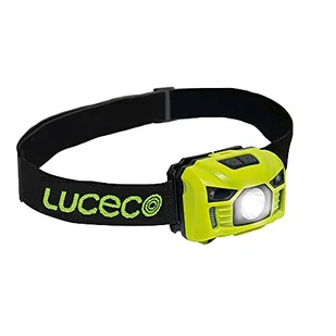 Luceco LILH15P65-01 latarka czołowa LED, ładowana, 3 W, 150 lumenów, czarna i zielona - Latarki - miniaturka - grafika 1