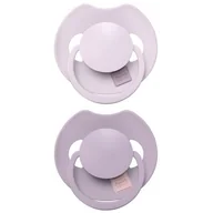 Smoczki uspokajające - Smoczek silikonowy dynamiczny LOVI Prime 6-18m 2 szt. Lilac/Violet z etui - miniaturka - grafika 1