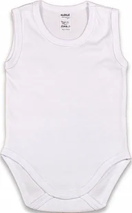BODY ramiączko RAMKA Bez rękawa BIAŁE r 92 KLEKLE - Body dla niemowląt - miniaturka - grafika 1