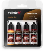 Akcesoria i części modelarskie - Vallejo: 72.385 - Game Color - Leather Set 4x18 ml - miniaturka - grafika 1