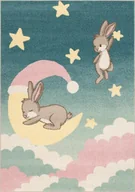 Dywany dla dzieci - Dywan dziecięcy FD Funky Top Sweet Dreams lazurowy - miniaturka - grafika 1