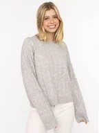 Swetry damskie - Zwillingsherz Sweter w kolorze szarym - miniaturka - grafika 1