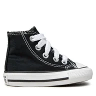 Buty dla chłopców - Trampki Converse Chuck Taylor All Star Hi 7J231 Czarny - miniaturka - grafika 1
