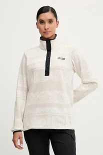 Columbia bluza outdoorowa Benton Springs damska kolor beżowy wzorzysta 2085611 - Bluzy damskie - miniaturka - grafika 1