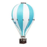 Dekoracje domu - Balon Dekoracyjny Biało - Turkusowy roz. M - 33 cm - Super Balloon - miniaturka - grafika 1