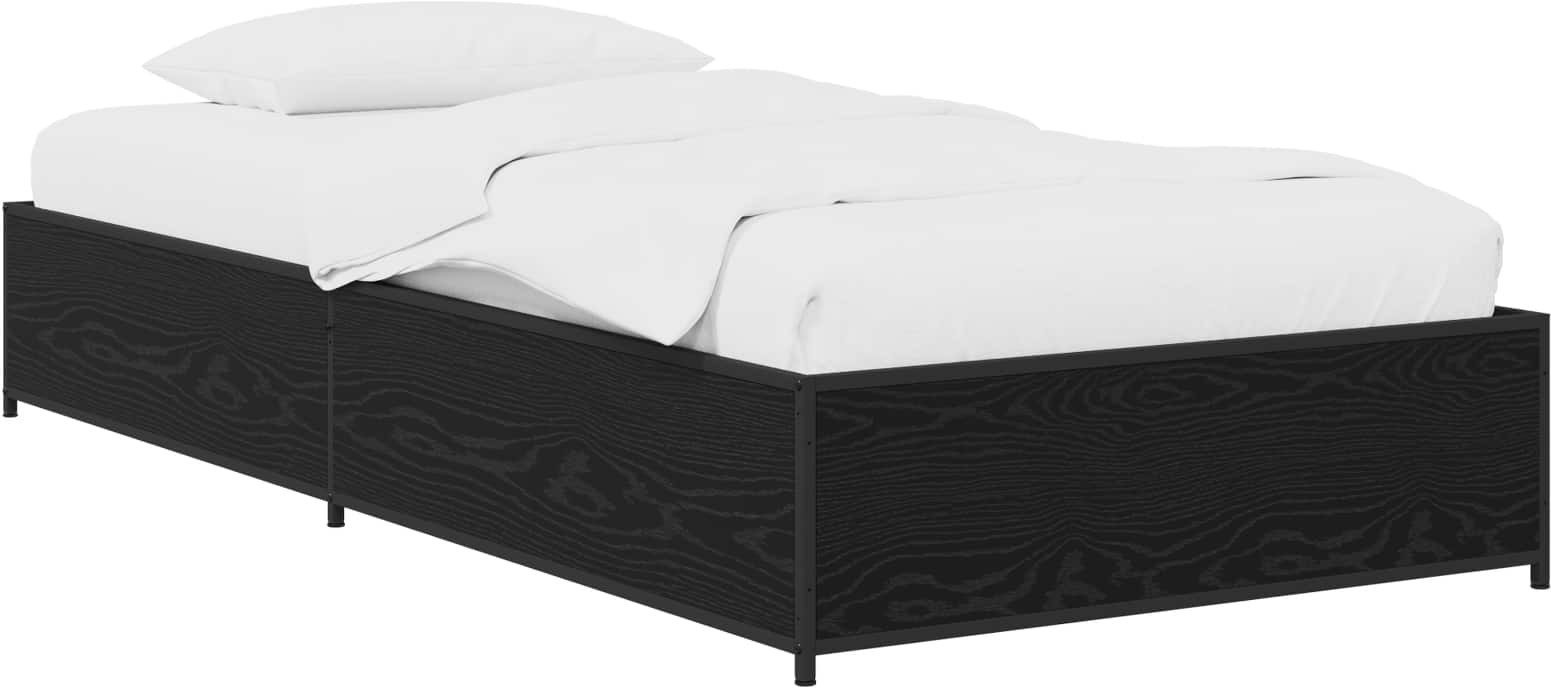 vidaXL vidaXL Ramka łóżka Czarny dąb 80 x 200 cm Drewno inżynieryjne