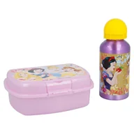 Zestawy naczyń dla dzieci - Princess Princess - Śniadaniówka + bidon aluminiowy 400 ml - miniaturka - grafika 1