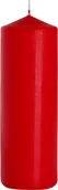 Świece - Bispol świeca walec 80/250 czerwona 1szt - miniaturka - grafika 1