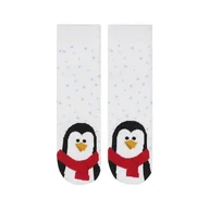 Skarpetki dla dzieci - Skarpetki niemowlęce białe SOXO pingwin Święta Boże Narodzenie Prezent - miniaturka - grafika 1