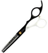 Nożyczki fryzjerskie - GEPARD Degażówki praworęczne 5,5 offset fryzjerskie do strzyżenia włosów do salonu linia Superior - miniaturka - grafika 1