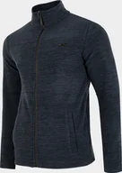 Bluzy męskie - 4f Polar męski H4Z22-PLM350 Ciemny niebieski melanż r. S - miniaturka - grafika 1