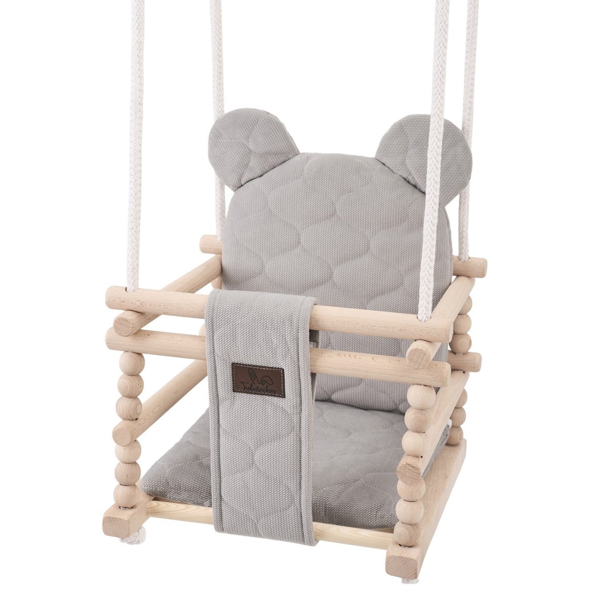 Huśtawka dziecięca 3w1 Miś Szary