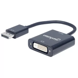Manhattan 152228 DisplayPort 1.2 A-wtyczka do gniazda DVI-D-, 23 cm czarna 152228 - Kable komputerowe i do monitorów - miniaturka - grafika 2