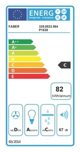 Faber Lithos EG6 LED WH MATT 45 335.0533.564 - Okapy kuchenne - miniaturka - grafika 4