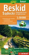 Przewodniki - Mapa turystyczna. Beskid sądecki Popradzki Park Krajobrazowy (gps) - miniaturka - grafika 1