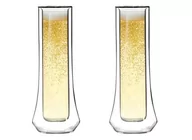 Szklanki - Vialli Design Komplet kieliszków do szampana z podwójną ścianką Soho 8906 2 x 140 ml - miniaturka - grafika 1