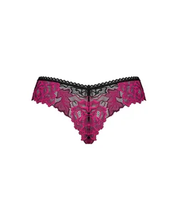 Figi Rosenty Czarno-Różowy (Rozmiar XL/XXL) - Majtki damskie - miniaturka - grafika 4