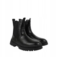 Botki męskie - PEPE JEANS SODA TRACK CZARNE SZTYBLETY MĘSKIE WSUWANE 41 AWE - miniaturka - grafika 1