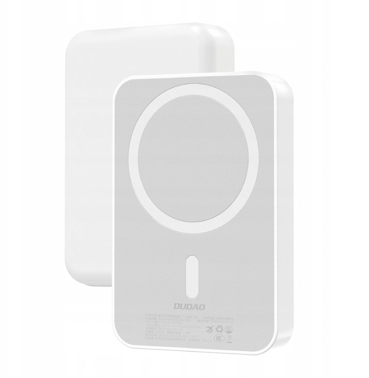 Dudao K26 10000mAh 20W USB-A / USB-C / MagSafe Biały
