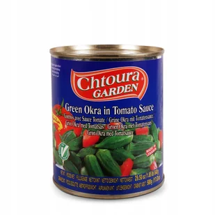 OKRA BAMYA W SOSIE POMIDOROWYM 840G CHTOURA - Koncentraty warzywne, przeciery - miniaturka - grafika 1