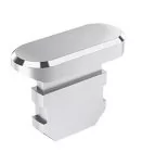 Wtyczka Zatyczka Zaślepka Przeciwpyłowa USB IPhone Ochrona Portu Ładowania metalowa srebrna - Pozostałe akcesoria do telefonów - miniaturka - grafika 1