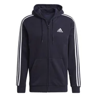 Bluzy sportowe męskie - Bluza męska adidas Essentials Full-Zip Hoodie - miniaturka - grafika 1