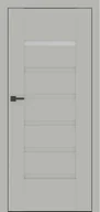 Drzwi wewnętrzne - Dre Drzwi Wewnętrzne Z Szybą Reva 5 Okleina Jasna Szara Mat - miniaturka - grafika 1