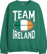 Bluzy męskie - Republic Of California "Team Ireland" UXREPCZSW050 Bluza męska, zielona, rozmiar XXL, zielony, XXL - miniaturka - grafika 1