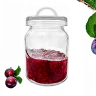 Pojemniki kuchenne - Słoik słój szklany z wieczkiem z uchwytem 550 ml domowe przetwory - miniaturka - grafika 1