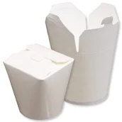 Opakowania gastronomiczne - Opakowanie na wynos food box 0,75L biały 50szt $ - miniaturka - grafika 1