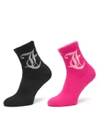 Skarpetki damskie - Juicy Couture Zestaw 2 par wysokich skarpet damskich JCAXS225719 Kolorowy - miniaturka - grafika 1