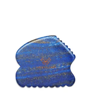 Crystallove Lapis lazuli CONTOUR GUA SHA – płytka do masażu twarzy gua sha z lapisu lazuli - Rollery do masażu - miniaturka - grafika 1
