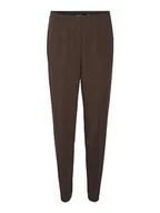 Spodnie damskie - VERO MODA Spodnie damskie VMSANDY HR Tapered Pant NOOS, Coffee Bean, S x 30L - miniaturka - grafika 1