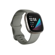 Akcesoria do smartwatchy - Smartwatch Fitbit Sense w kolorze srebrnym z paskiem Sage USZKODZONE OPAKOWANIE - miniaturka - grafika 1
