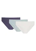 Majtki damskie - Majtki figi Mia-Mia 3-pak Esotiq fioletowy, miętowy, kremowy L - miniaturka - grafika 1