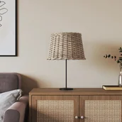 Oprawy, klosze i abażury - vidaXL Klosz do lampy, brązowy, Ø40x26 cm, wiklina - miniaturka - grafika 1