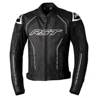 Odzież motocyklowa - RST S1 CE Męska skórzana kurtka - czarny/czarny/biały 44 - miniaturka - grafika 1