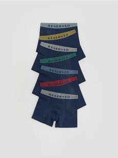 Reserved - Bawełniane bokserki 7 pack - granatowy - Skarpetki dla dzieci - miniaturka - grafika 1
