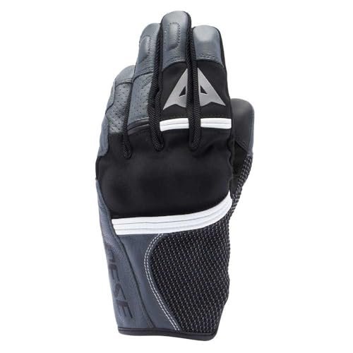 DAINESE Namib Gloves letnie rękawice motocyklowe, z elastyczną tkaniną i wentylatorem, ekranem dotykowym, męskimi, czarno-żelazko szare, XL
