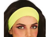Dodatki do strojów karnawałowych - Opaska na głowę neonowa żółta - 1 szt. - miniaturka - grafika 1
